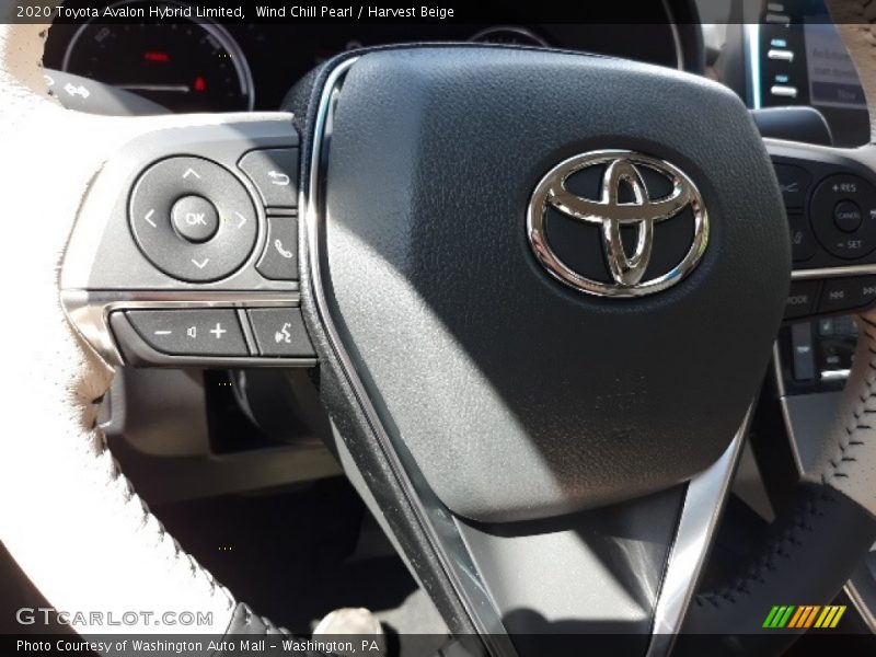 Wind Chill Pearl / Harvest Beige 2020 Toyota Avalon Hybrid Limited