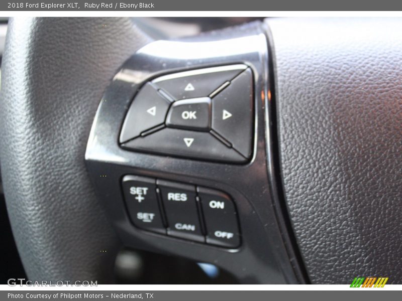 Ruby Red / Ebony Black 2018 Ford Explorer XLT