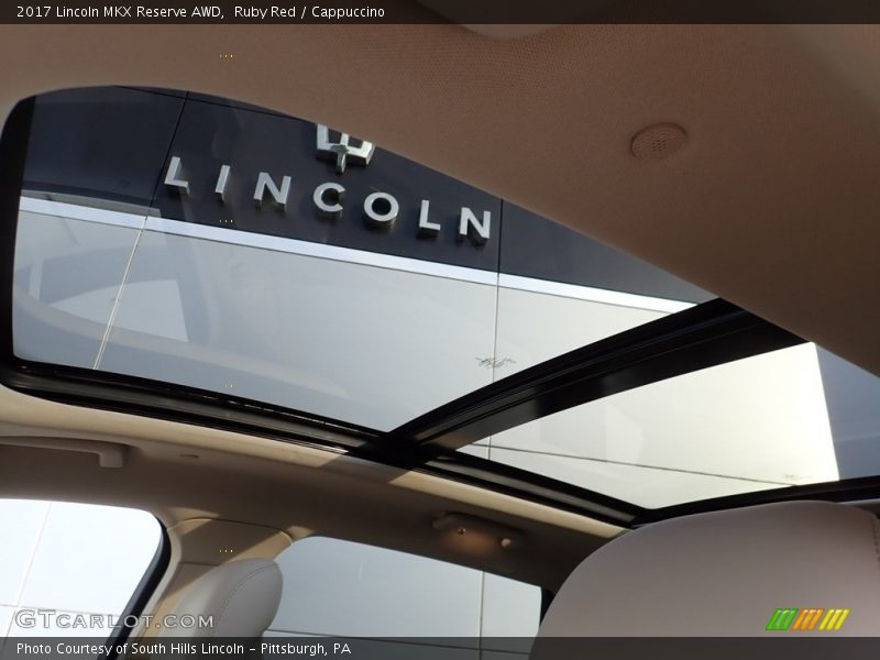Sunroof of 2017 MKX Reserve AWD