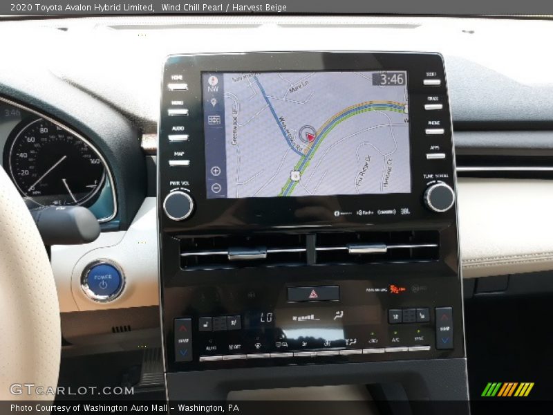 Wind Chill Pearl / Harvest Beige 2020 Toyota Avalon Hybrid Limited