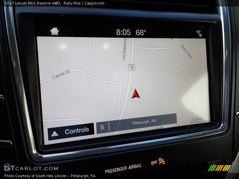 Navigation of 2017 MKX Reserve AWD