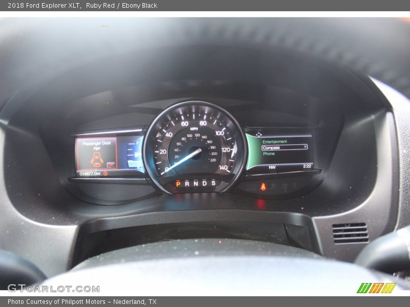 Ruby Red / Ebony Black 2018 Ford Explorer XLT