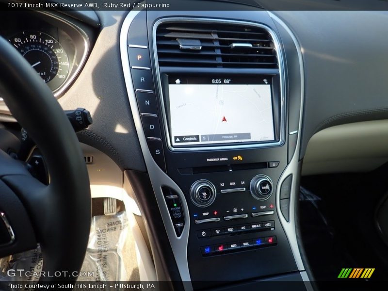 Controls of 2017 MKX Reserve AWD