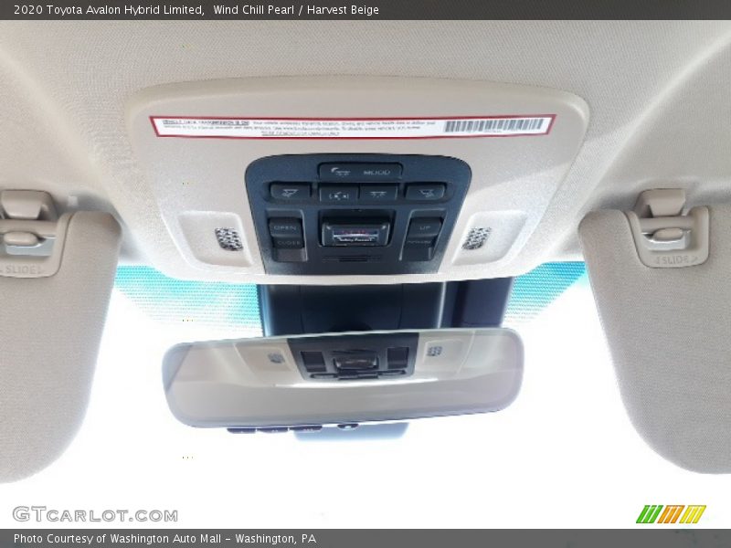 Wind Chill Pearl / Harvest Beige 2020 Toyota Avalon Hybrid Limited