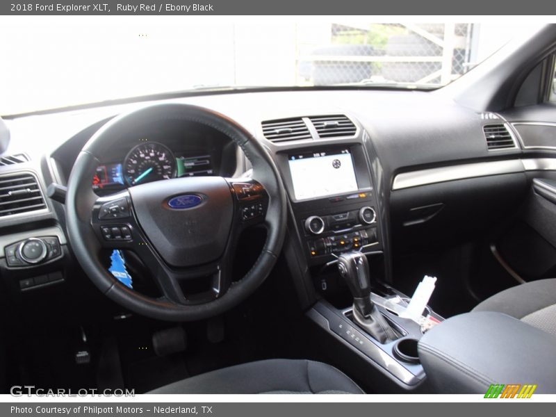 Ruby Red / Ebony Black 2018 Ford Explorer XLT