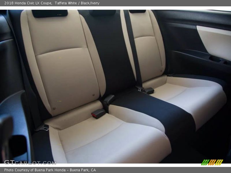 Taffeta White / Black/Ivory 2018 Honda Civic LX Coupe