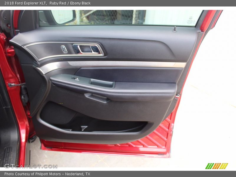 Ruby Red / Ebony Black 2018 Ford Explorer XLT
