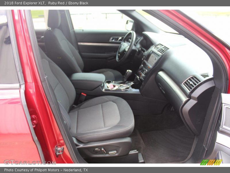 Ruby Red / Ebony Black 2018 Ford Explorer XLT