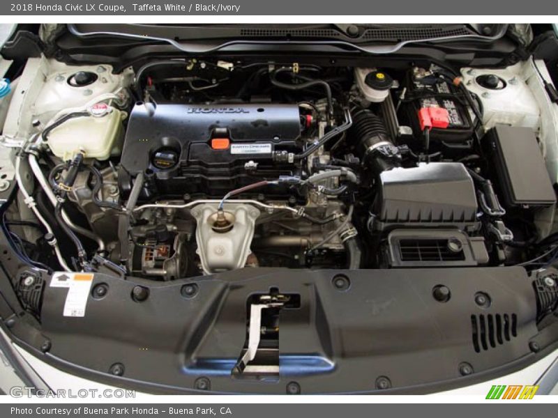 Taffeta White / Black/Ivory 2018 Honda Civic LX Coupe