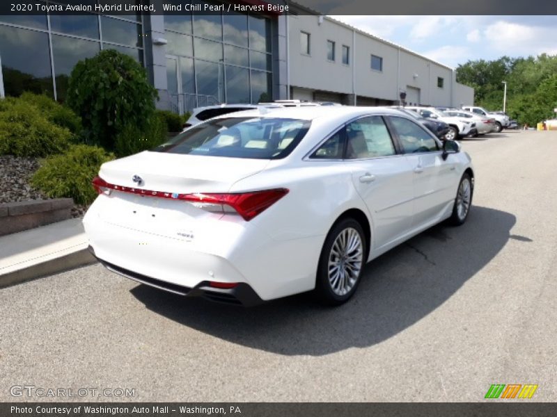 Wind Chill Pearl / Harvest Beige 2020 Toyota Avalon Hybrid Limited