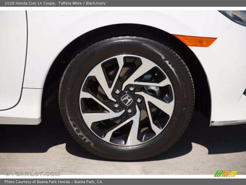 Taffeta White / Black/Ivory 2018 Honda Civic LX Coupe