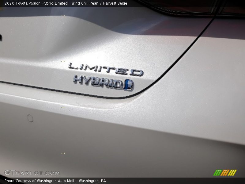 Wind Chill Pearl / Harvest Beige 2020 Toyota Avalon Hybrid Limited