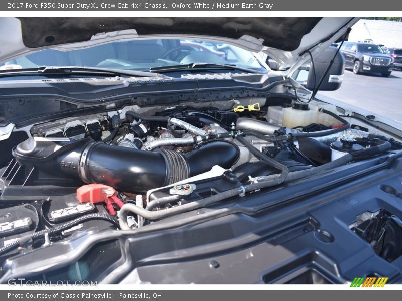 Oxford White / Medium Earth Gray 2017 Ford F350 Super Duty XL Crew Cab 4x4 Chassis