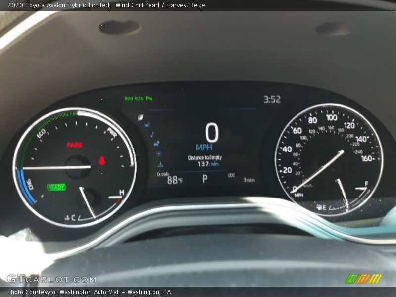  2020 Avalon Hybrid Limited Hybrid Limited Gauges