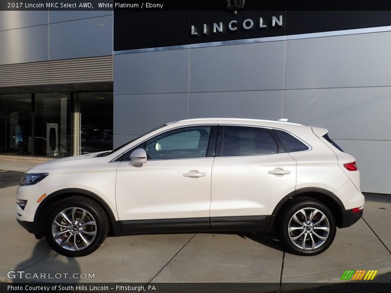 White Platinum / Ebony 2017 Lincoln MKC Select AWD