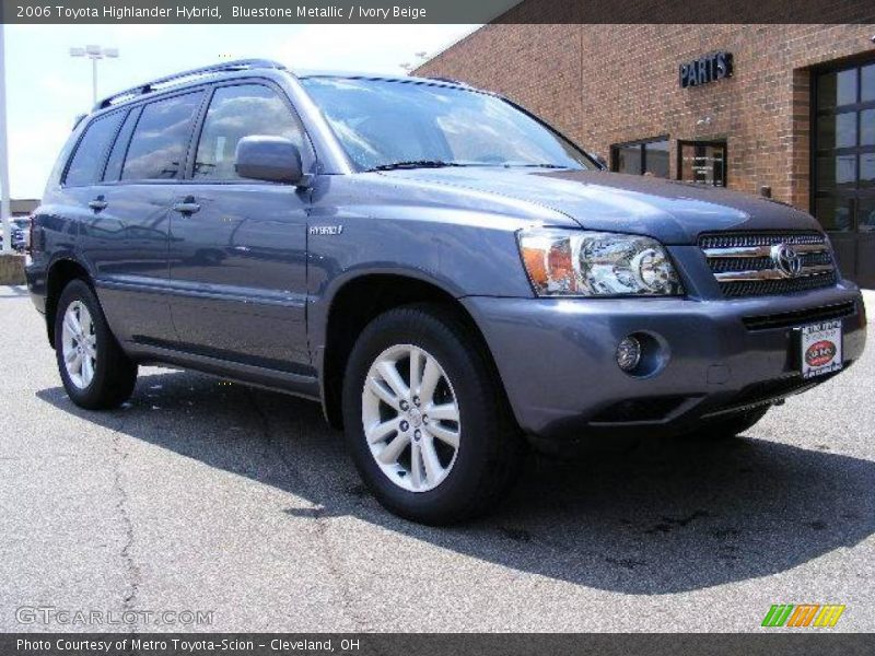 Bluestone Metallic / Ivory Beige 2006 Toyota Highlander Hybrid