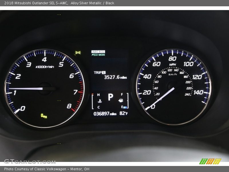 Alloy Silver Metallic / Black 2018 Mitsubishi Outlander SEL S-AWC