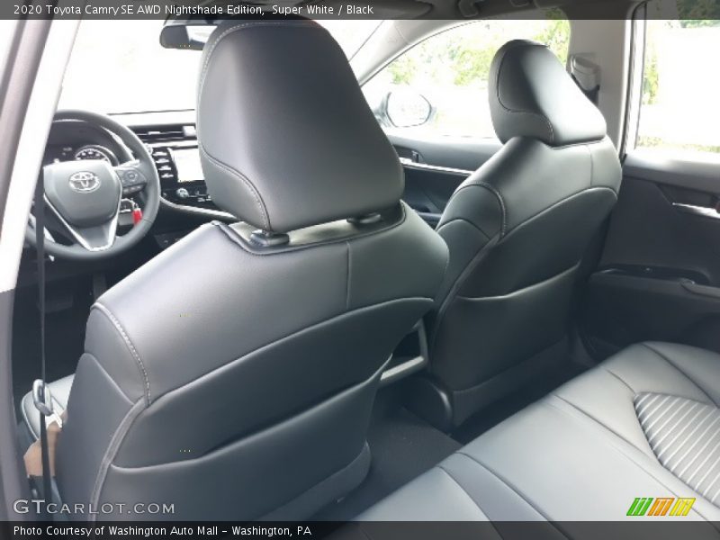 Rear Seat of 2020 Camry SE AWD Nightshade Edition