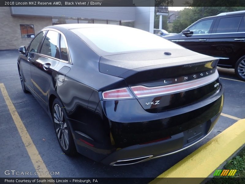 Black Velvet / Ebony 2018 Lincoln MKZ Reserve AWD