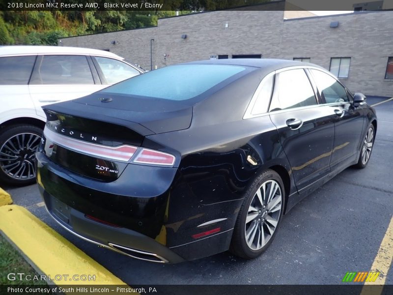 Black Velvet / Ebony 2018 Lincoln MKZ Reserve AWD
