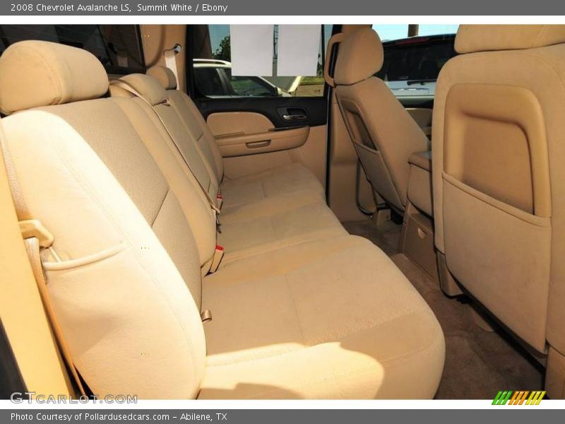 Summit White / Ebony 2008 Chevrolet Avalanche LS