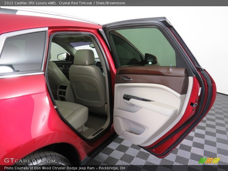 Crystal Red Tintcoat / Shale/Brownstone 2013 Cadillac SRX Luxury AWD