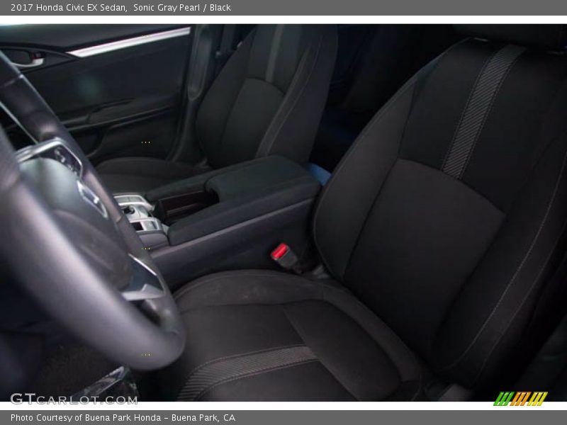 Sonic Gray Pearl / Black 2017 Honda Civic EX Sedan