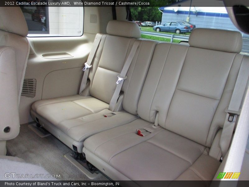 White Diamond Tricoat / Cashmere/Cocoa 2012 Cadillac Escalade Luxury AWD