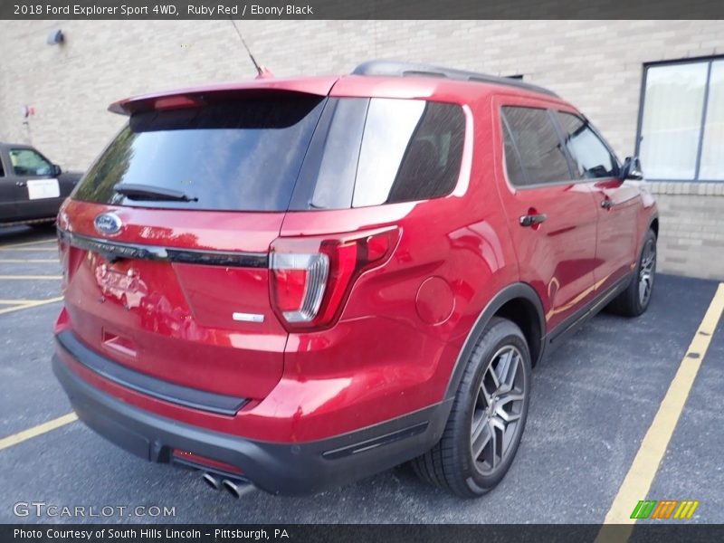 Ruby Red / Ebony Black 2018 Ford Explorer Sport 4WD