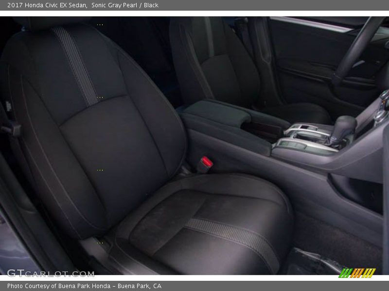 Sonic Gray Pearl / Black 2017 Honda Civic EX Sedan