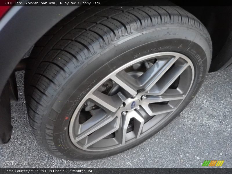 Ruby Red / Ebony Black 2018 Ford Explorer Sport 4WD