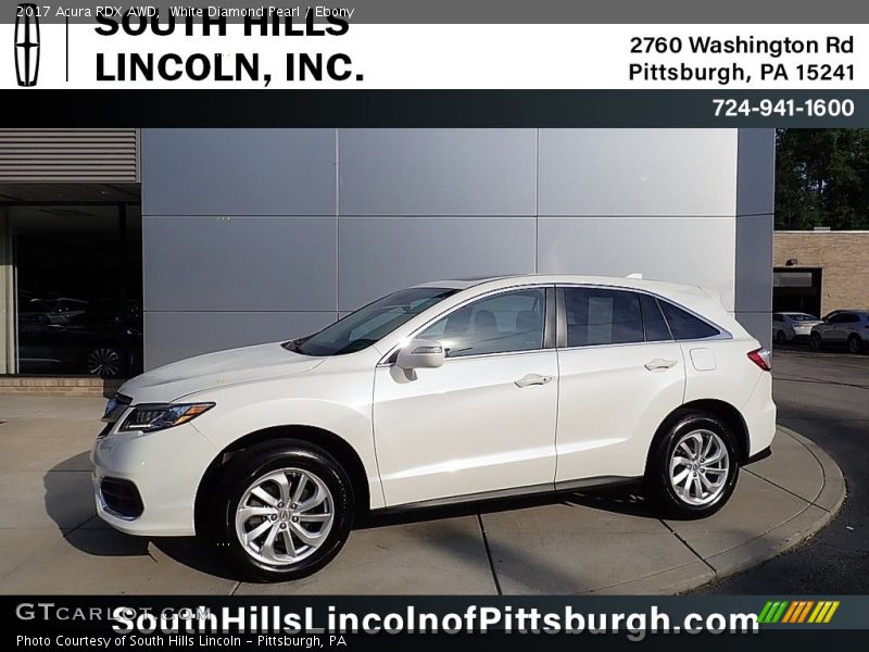 White Diamond Pearl / Ebony 2017 Acura RDX AWD