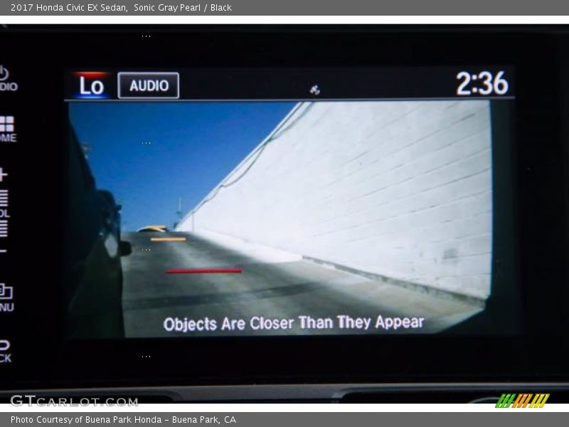 Sonic Gray Pearl / Black 2017 Honda Civic EX Sedan
