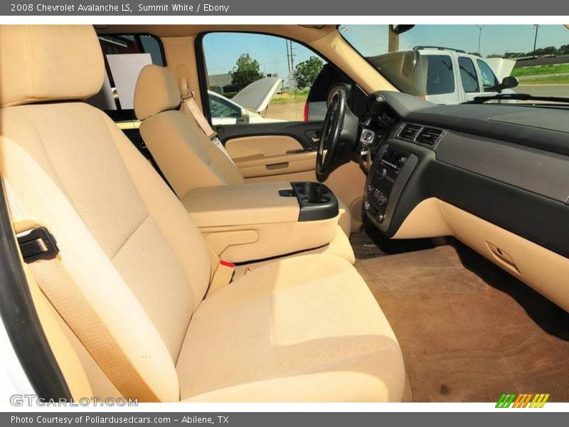 Summit White / Ebony 2008 Chevrolet Avalanche LS