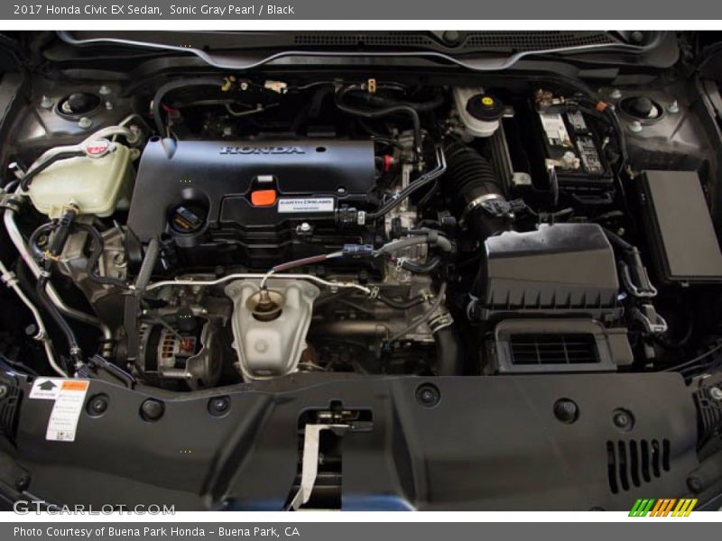 Sonic Gray Pearl / Black 2017 Honda Civic EX Sedan