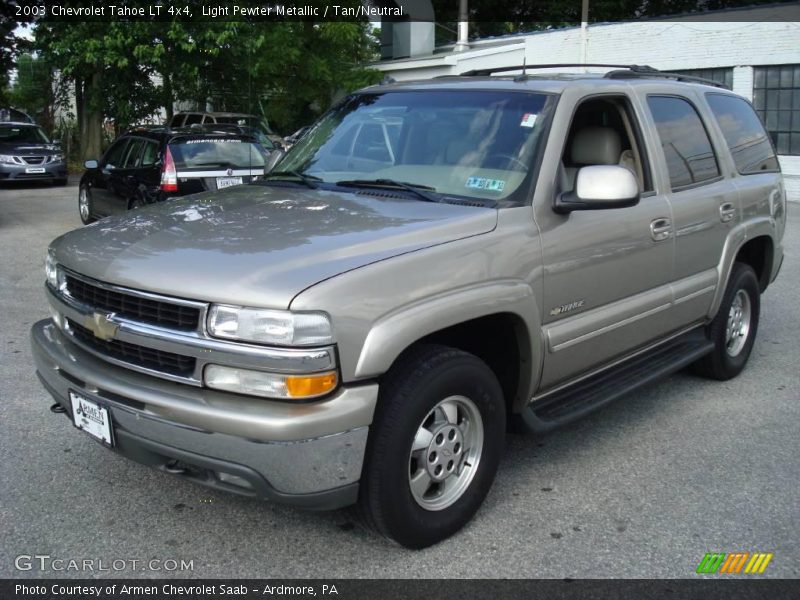 Light Pewter Metallic / Tan/Neutral 2003 Chevrolet Tahoe LT 4x4