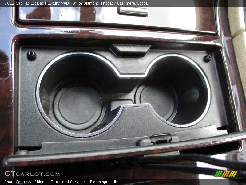 White Diamond Tricoat / Cashmere/Cocoa 2012 Cadillac Escalade Luxury AWD