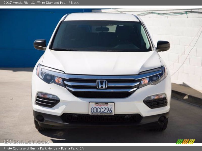 White Diamond Pearl / Black 2017 Honda Pilot LX