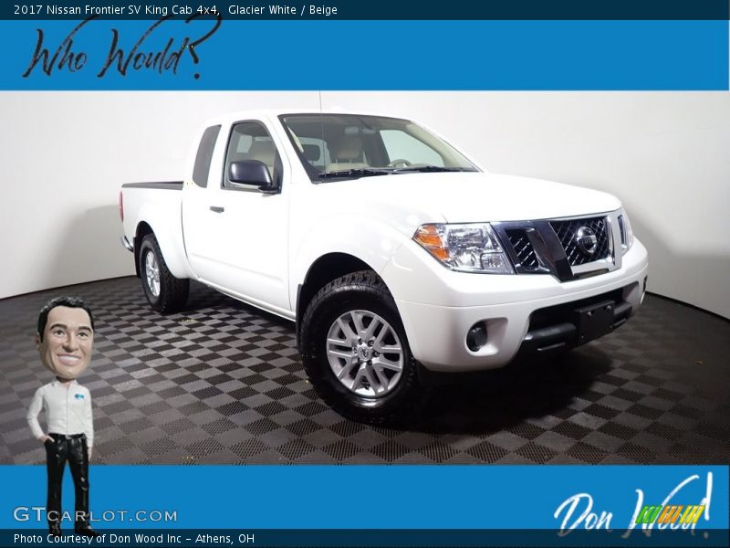 Glacier White / Beige 2017 Nissan Frontier SV King Cab 4x4