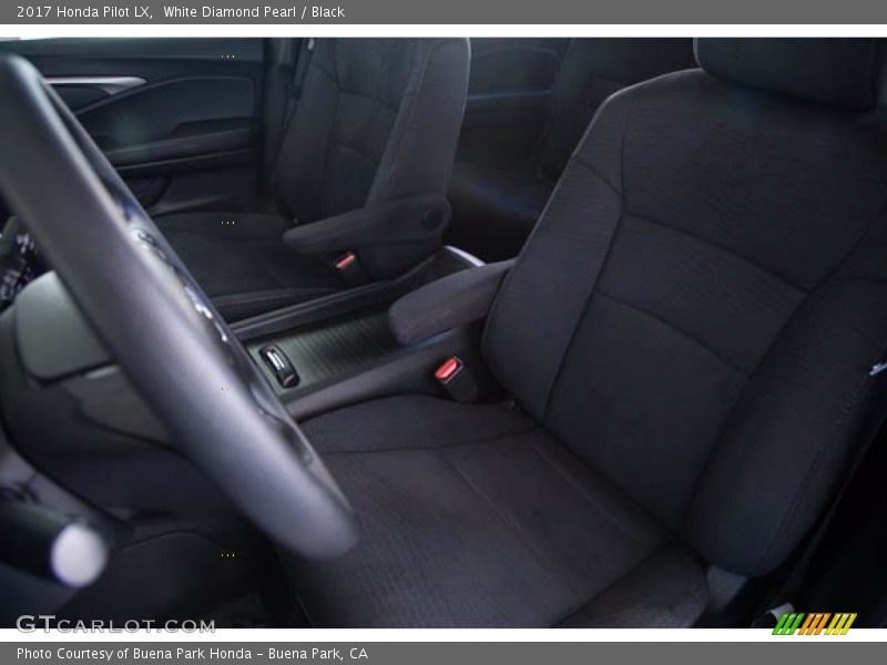 White Diamond Pearl / Black 2017 Honda Pilot LX