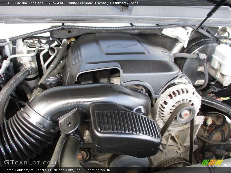 White Diamond Tricoat / Cashmere/Cocoa 2012 Cadillac Escalade Luxury AWD