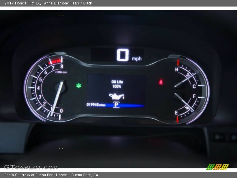 White Diamond Pearl / Black 2017 Honda Pilot LX