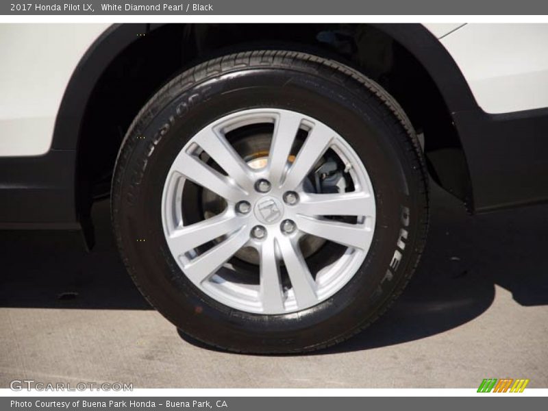 White Diamond Pearl / Black 2017 Honda Pilot LX