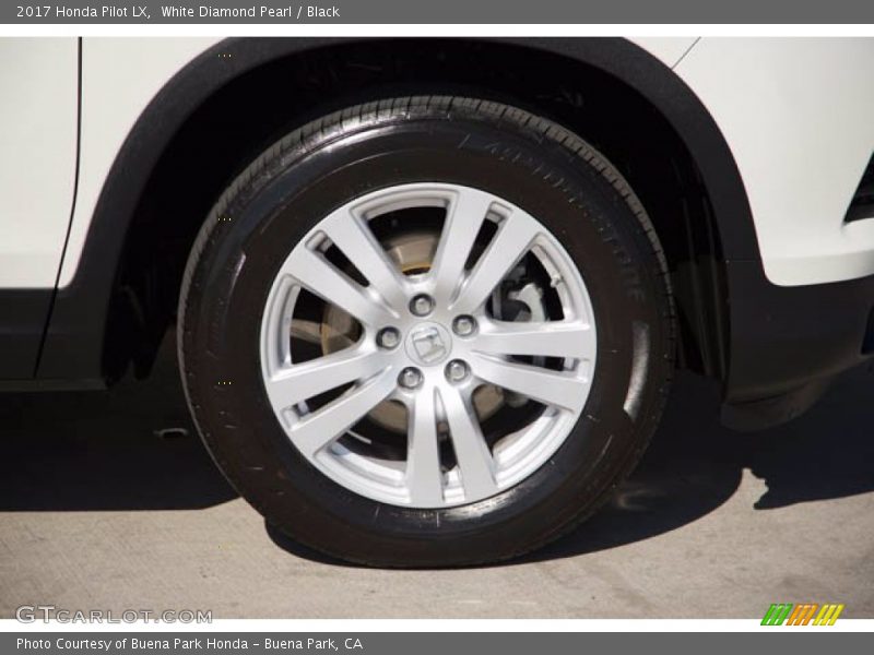 White Diamond Pearl / Black 2017 Honda Pilot LX