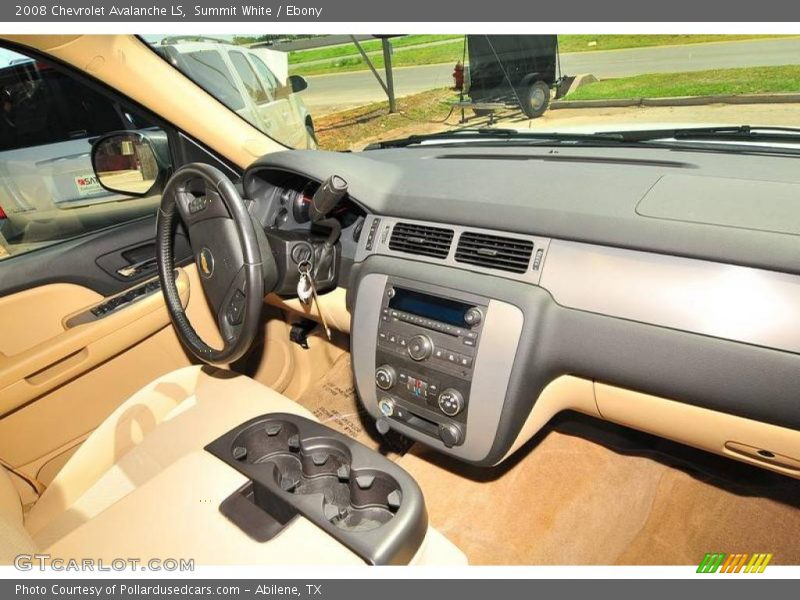 Summit White / Ebony 2008 Chevrolet Avalanche LS