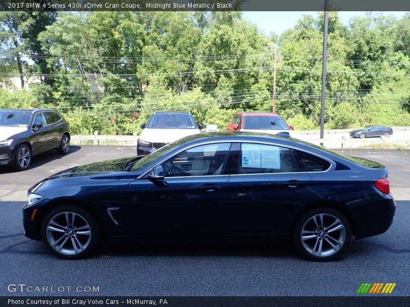 Midnight Blue Metallic / Black 2017 BMW 4 Series 430i xDrive Gran Coupe