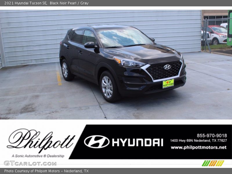 Black Noir Pearl / Gray 2021 Hyundai Tucson SE