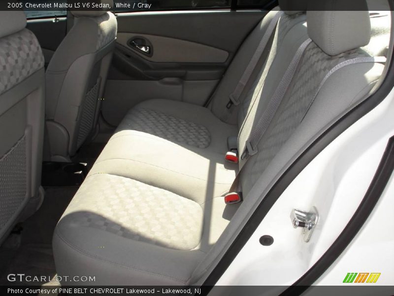 White / Gray 2005 Chevrolet Malibu LS V6 Sedan