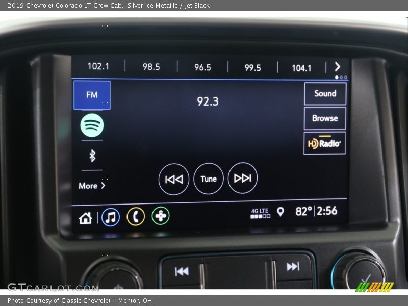 Silver Ice Metallic / Jet Black 2019 Chevrolet Colorado LT Crew Cab