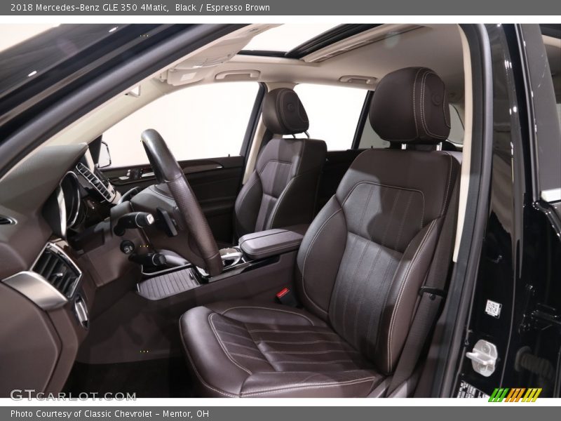 Front Seat of 2018 GLE 350 4Matic